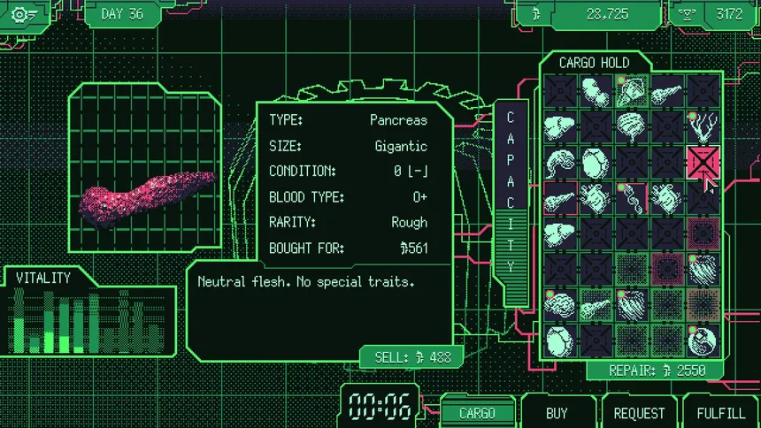 Скриншот 4 к игре Space Warlord Organ Trading Simulator