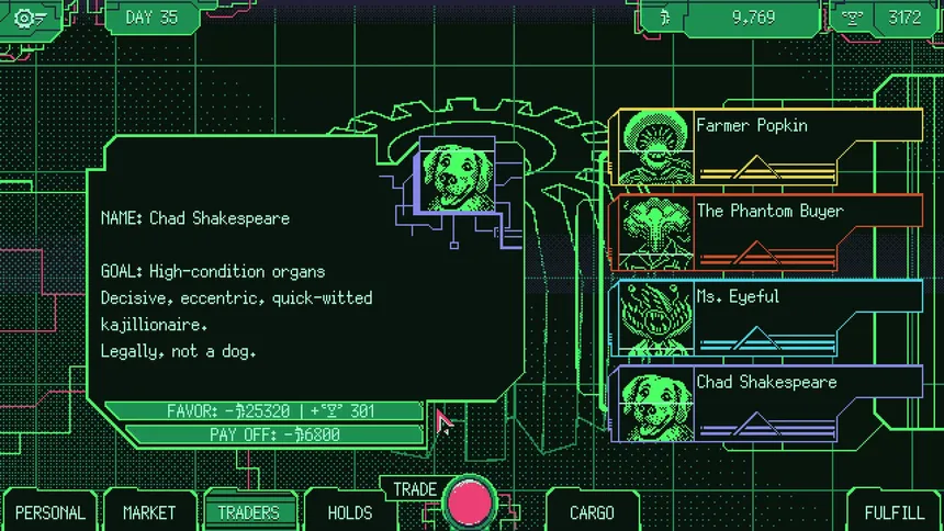 Скриншот 5 к игре Space Warlord Organ Trading Simulator