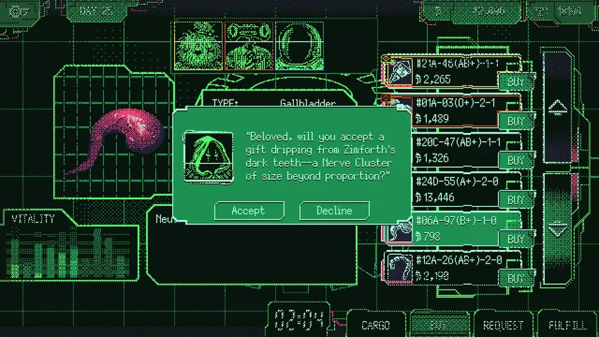 Скриншот 7 к игре Space Warlord Organ Trading Simulator