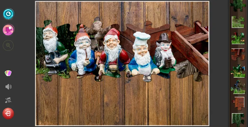 Скриншот 1 к игре Gnome Jigsaw Puzzles