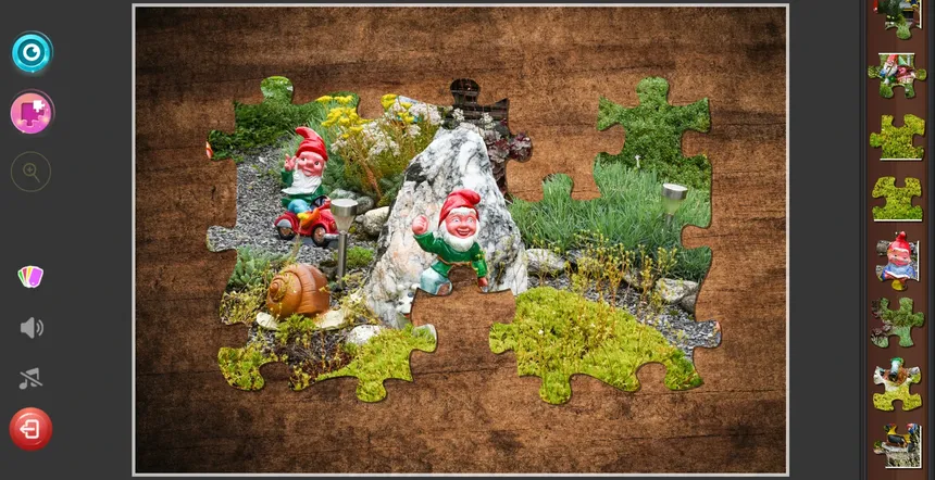 Скриншот 4 к игре Gnome Jigsaw Puzzles