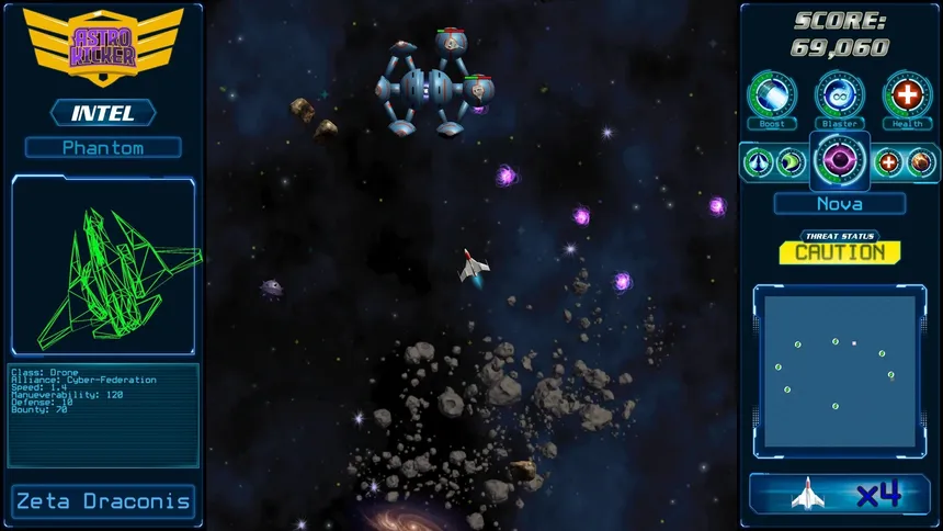 Скриншот 1 к игре Astrokicker