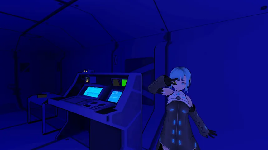 Скриншот 1 к игре Waifu's Spooky Space Station