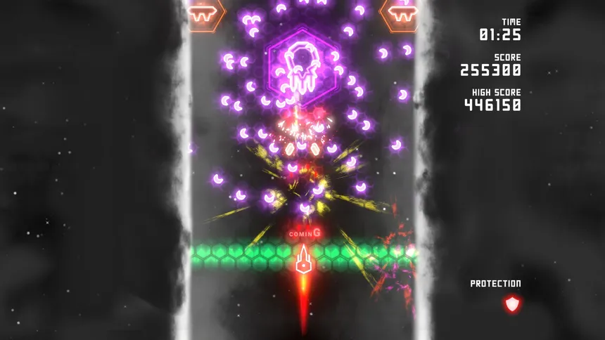 Скриншот 4 к игре Neon Ships: The Type'em Up Shooter