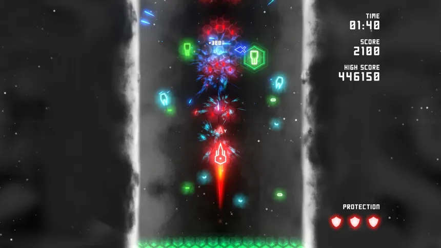 Скриншот 6 к игре Neon Ships: The Type'em Up Shooter
