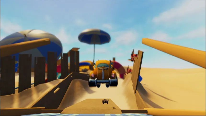 Скриншот 2 к игре Mini Car Racing - Tiny Split Screen Tournament