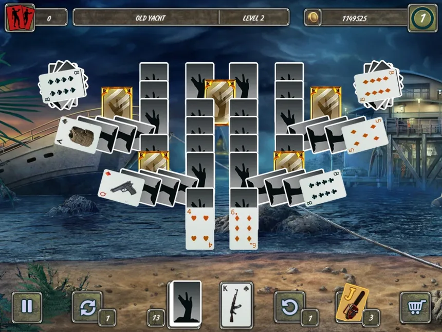 Скриншот 2 к игре Dangerous Solitaire. Zombie Fever