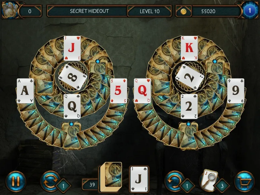 Скриншот 1 к игре Detective Solitaire: Inspector Magic And The Forbidden Magic