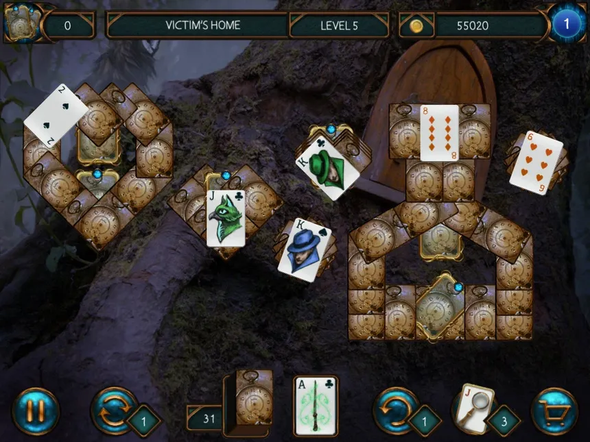 Скриншот 2 к игре Detective Solitaire: Inspector Magic And The Forbidden Magic