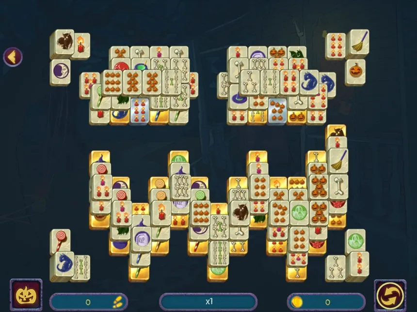 Скриншот 2 к игре Halloween Night Mahjong