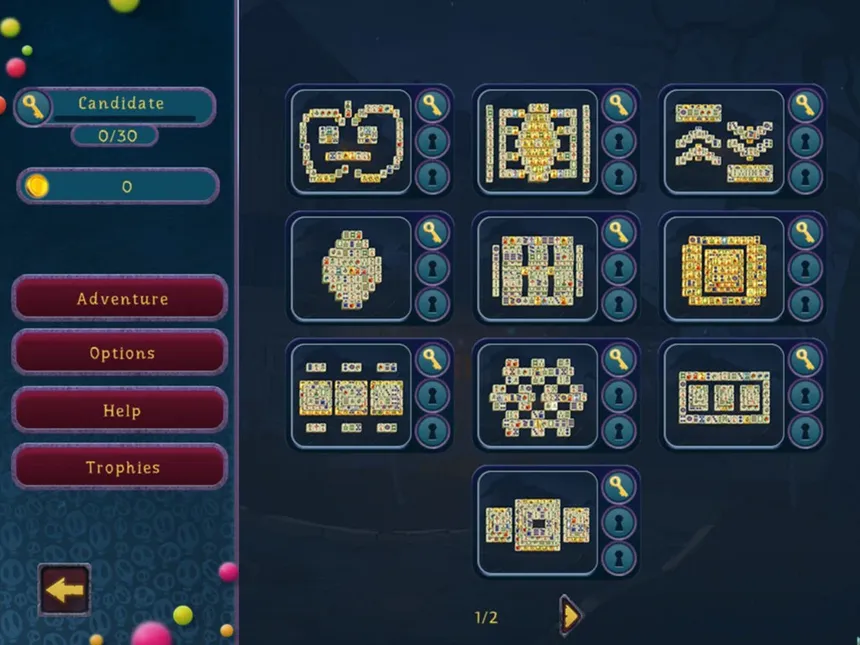 Скриншот 3 к игре Halloween Night Mahjong