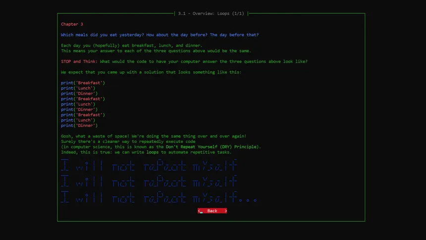 Скриншот 4 к игре Learn Programming: Python - Retro
