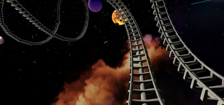 Скриншот 4 к игре VR Galactic Roller Coaster