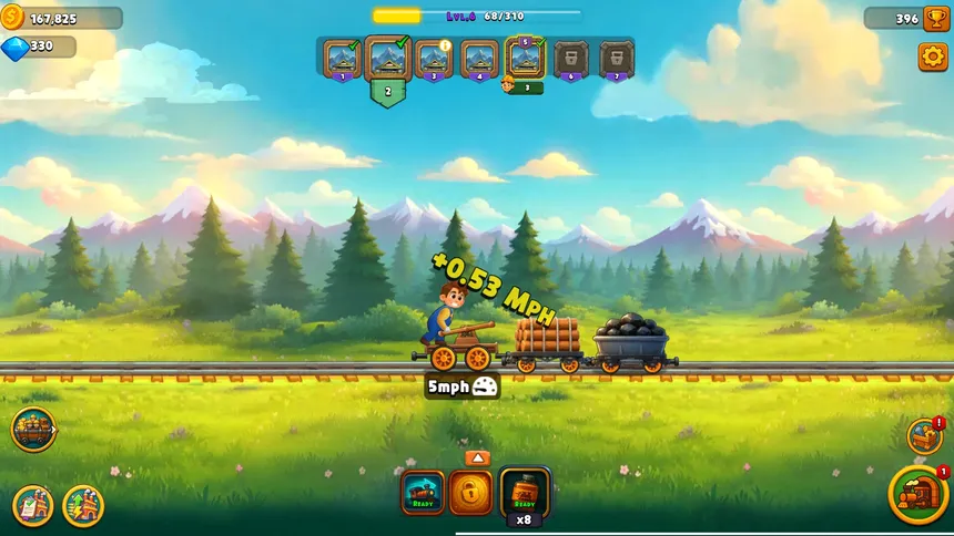 Скриншот 1 к игре TrainClicker Idle Evolution