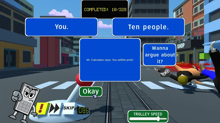 Скриншот 5 к игре The Trolley Problem Game