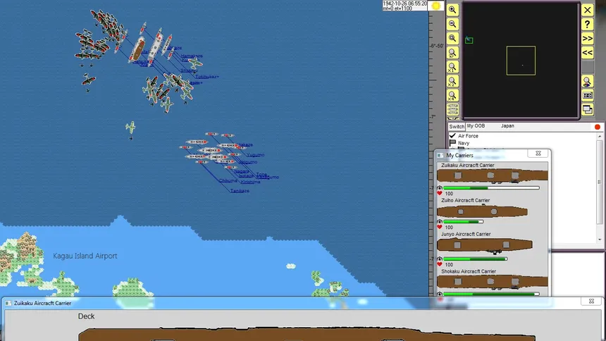 Скриншот 4 к игре Carrier Battles WW2: Admiral of the Fleet