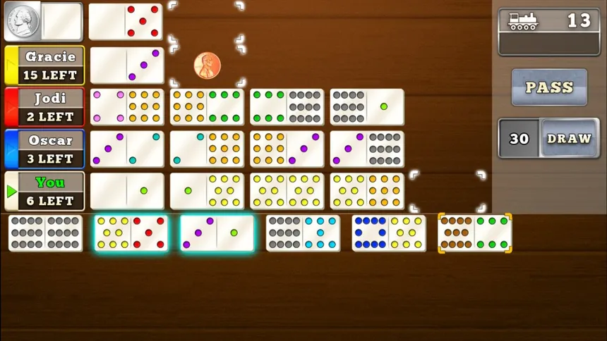 Скриншот 3 к игре Mexican Train Dominoes Gold