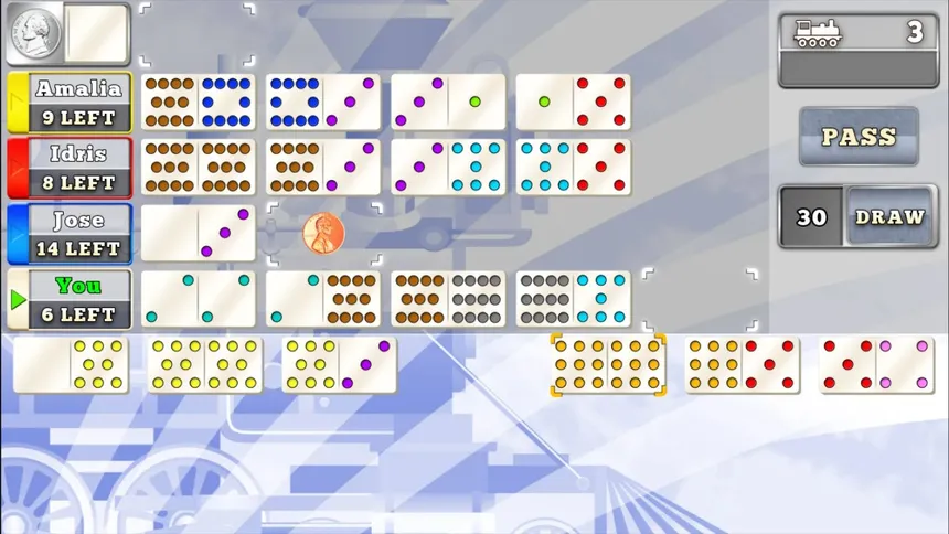 Скриншот 5 к игре Mexican Train Dominoes Gold