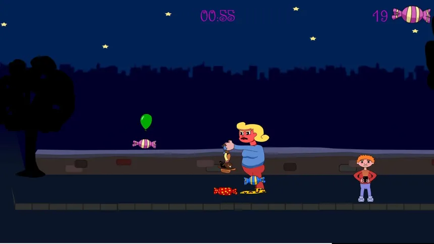 Скриншот 1 к игре Halloween Sweetplechase
