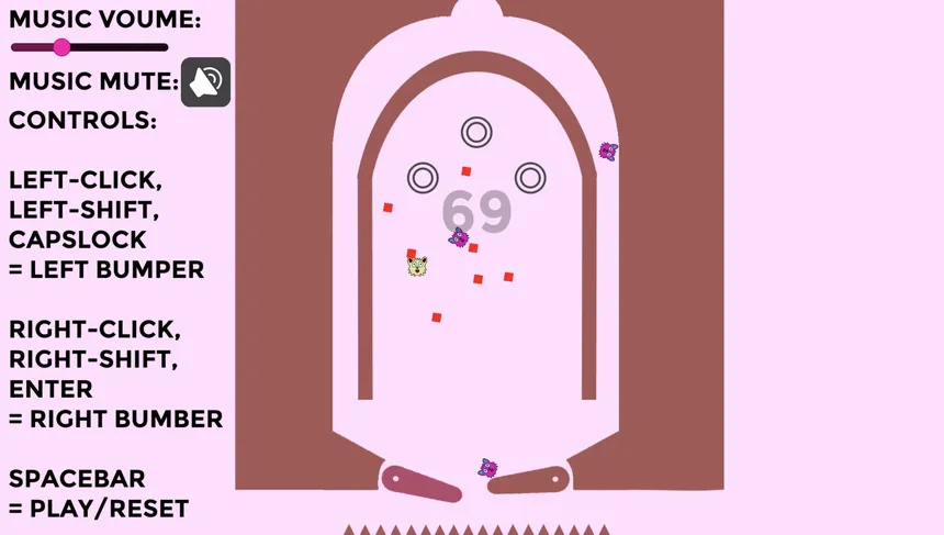 Скриншот 1 к игре Endless Furry Pinball 2D