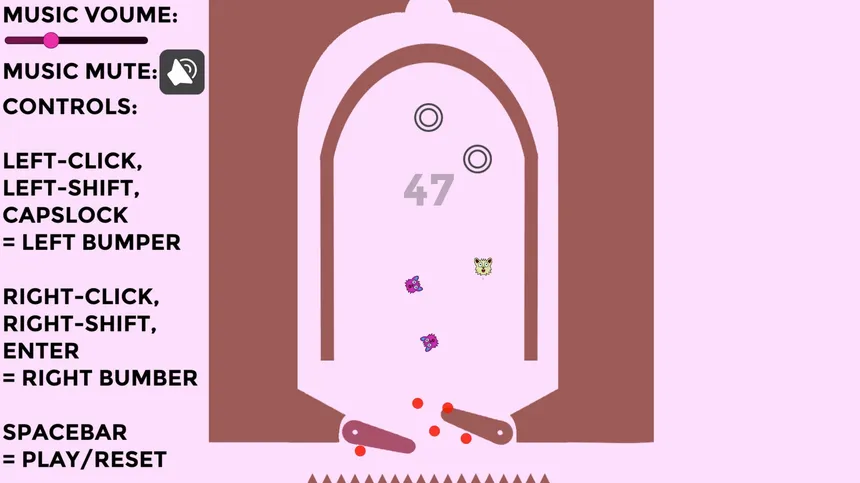 Скриншот 2 к игре Endless Furry Pinball 2D