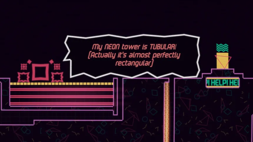 Скриншот 1 к игре Big NEON Tower VS Tiny Square