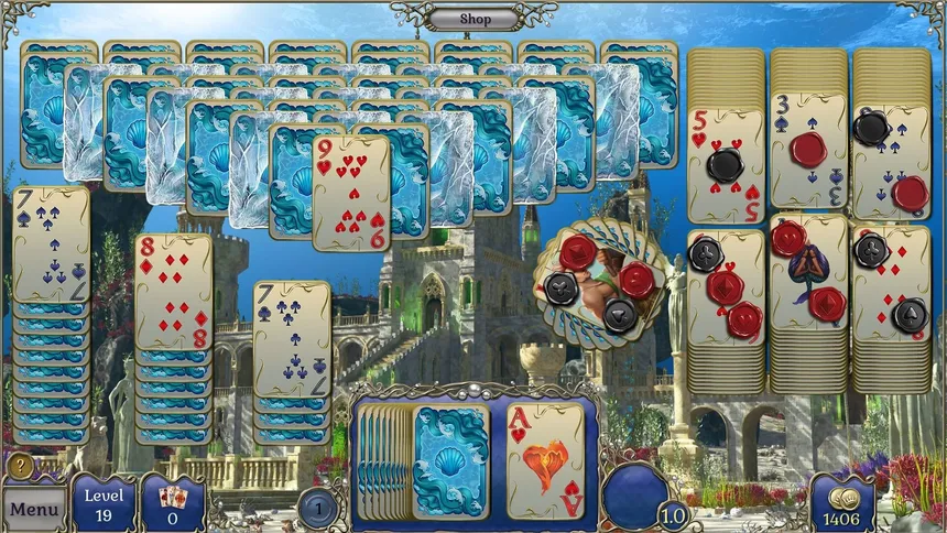 Скриншот 2 к игре Jewel Match Atlantis Solitaire 2 - Collector's Edition