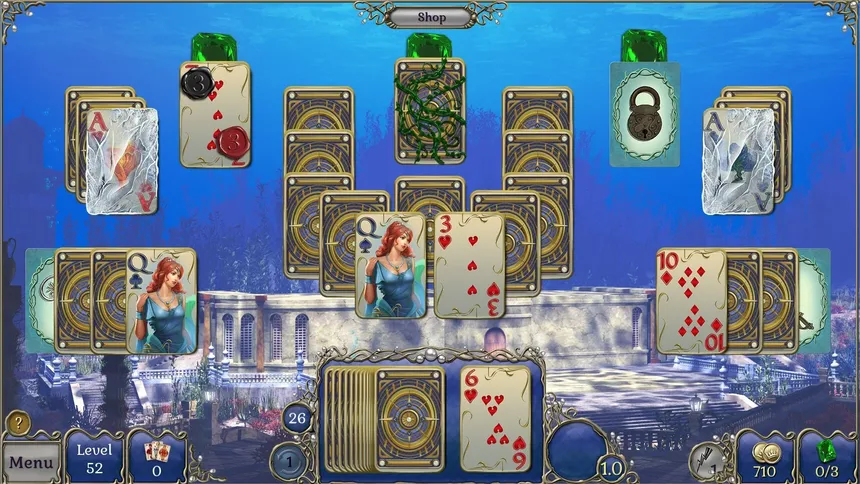 Скриншот 6 к игре Jewel Match Atlantis Solitaire 2 - Collector's Edition