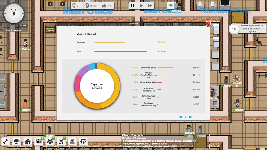 Скриншот 7 к игре Outsourcing - IT company simulator