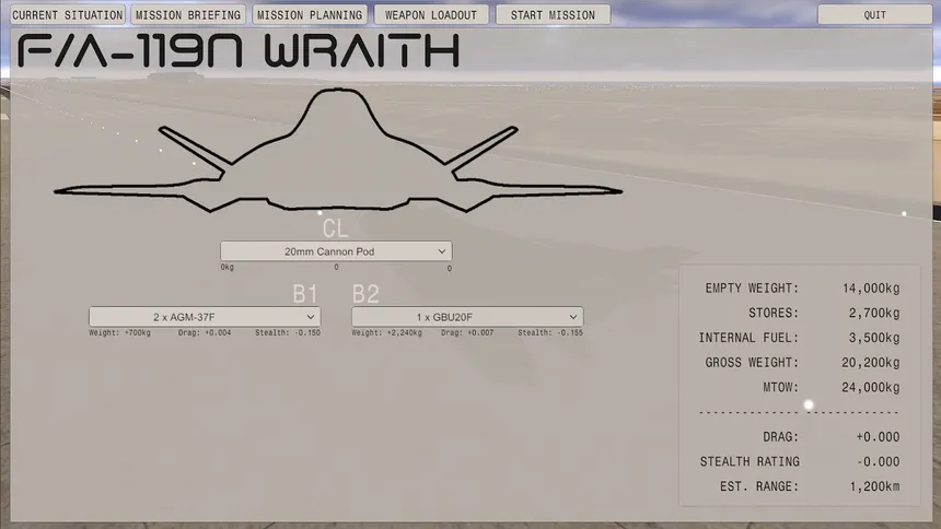 Скриншот 6 к игре Stealth Fighter DEX