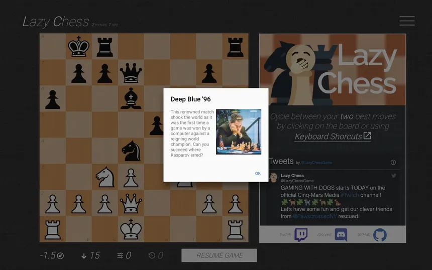 Скриншот 2 к игре Lazy Chess