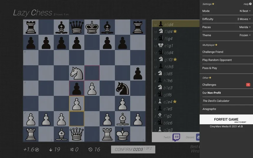Скриншот 4 к игре Lazy Chess