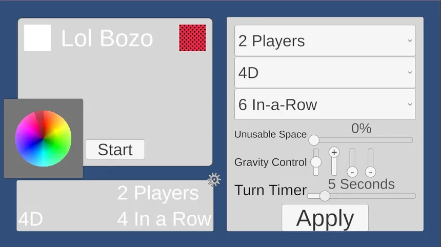 Скриншот 4 к игре MultiDimensional 4-in-a-row