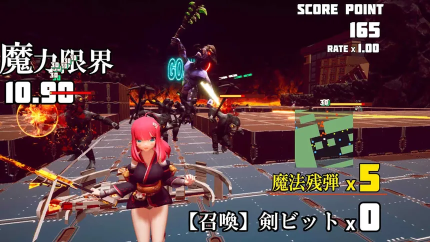 Скриншот 2 к игре 魔法少女は自由に変身できない。