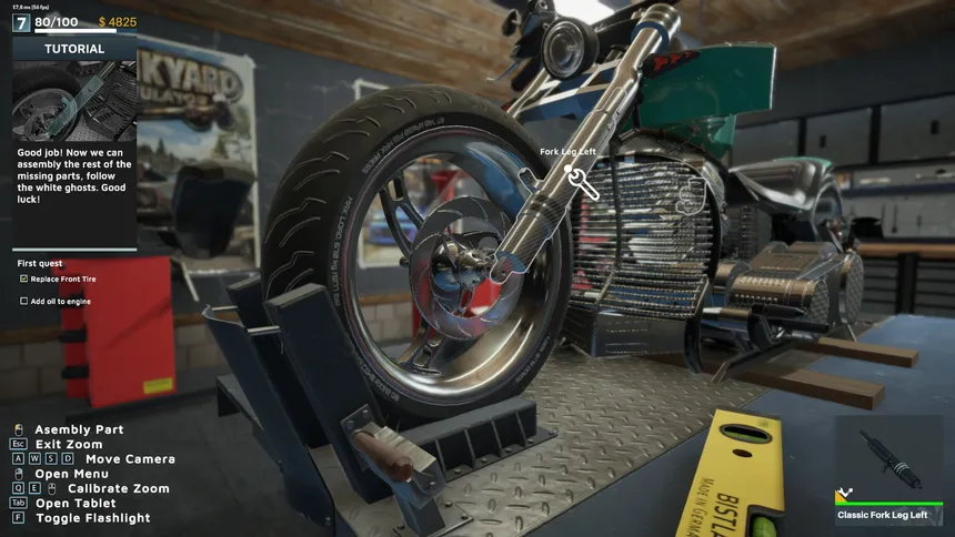Скриншот 2 к игре Motorcycle Mechanic Simulator 2021: Prologue