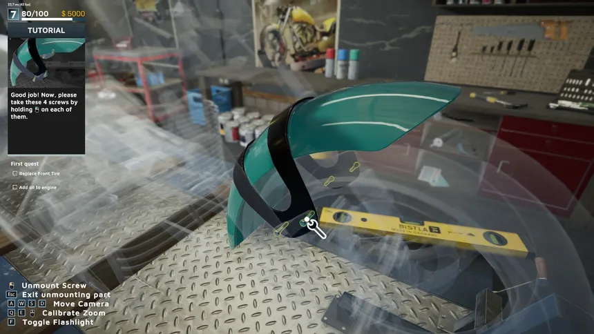 Скриншот 6 к игре Motorcycle Mechanic Simulator 2021: Prologue