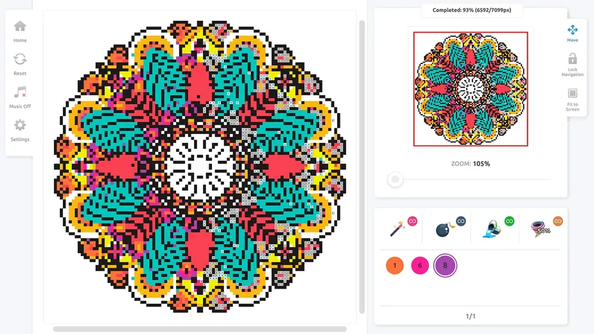 Скриншот 2 к игре Pixel Art Coloring Book