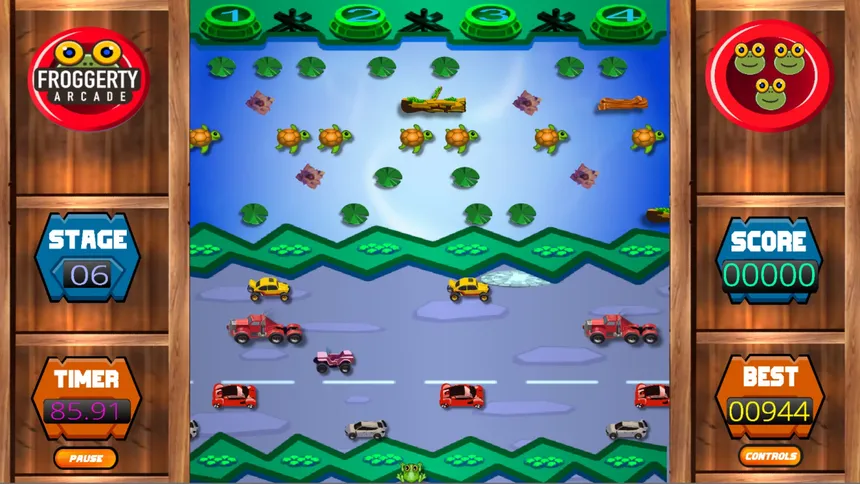 Скриншот 2 к игре Froggerty Arcade (Triple Game Pack)