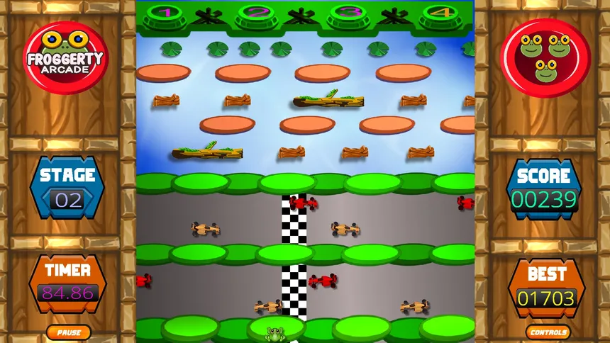 Скриншот 4 к игре Froggerty Arcade (Triple Game Pack)