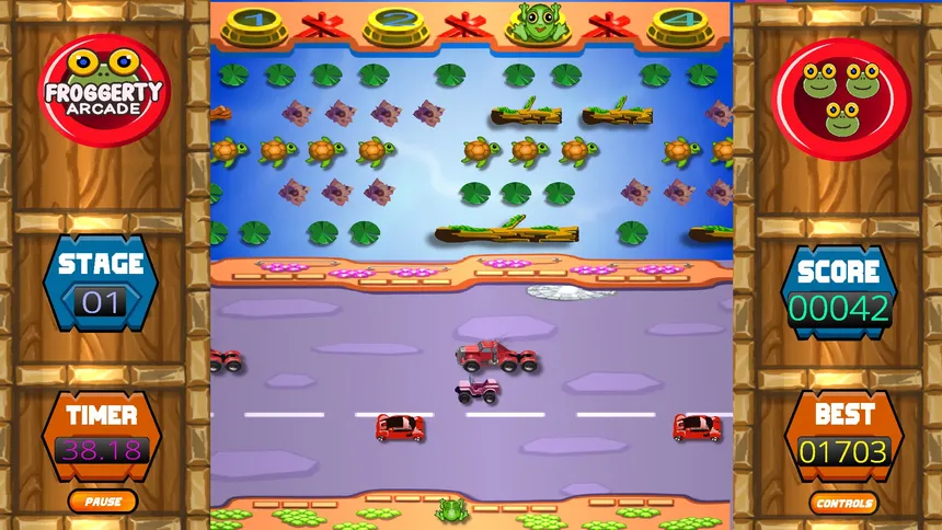 Скриншот 8 к игре Froggerty Arcade (Triple Game Pack)