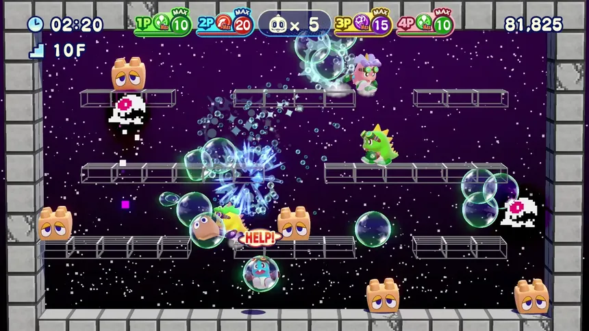 Скриншот 3 к игре Bubble Bobble 4 Friends: The Baron's Workshop