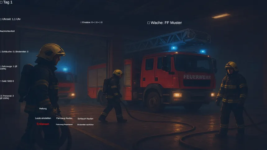 Скриншот 1 к игре Firefighter Manager