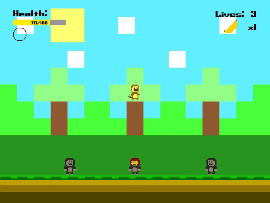 Скриншот 1 к игре Little Monkeys Eat Bananas