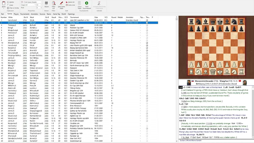Скриншот 7 к игре ChessBase 16 Steam Edition