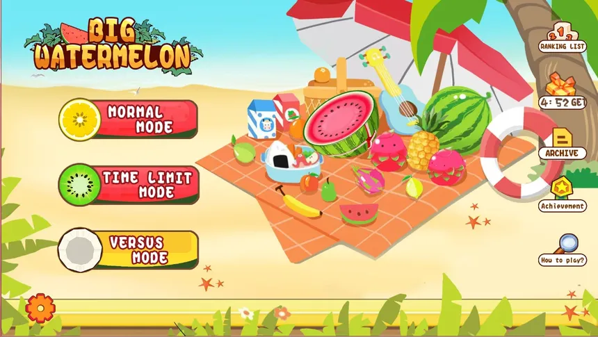 Скриншот 1 к игре 合成大西瓜 | Big watermelon