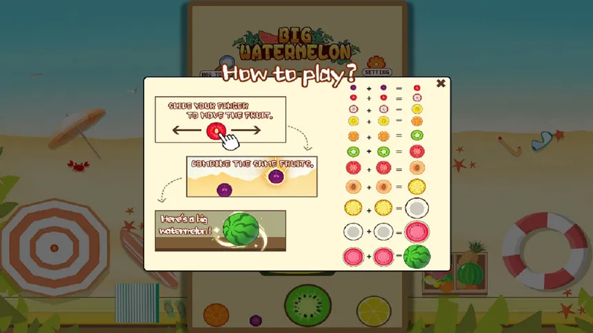 Скриншот 4 к игре 合成大西瓜 | Big watermelon
