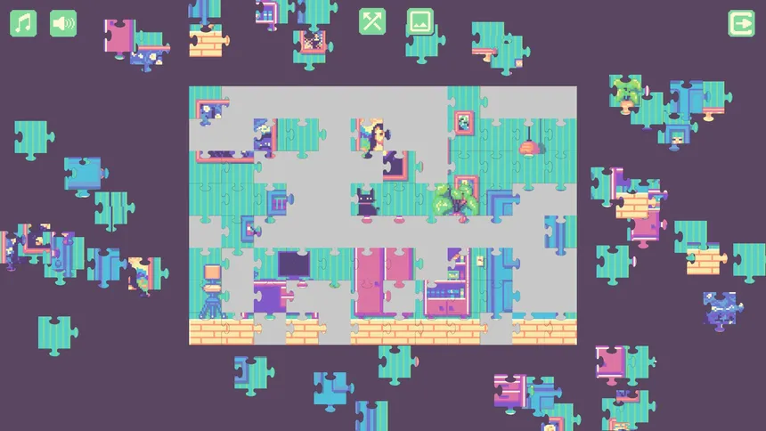 Скриншот 6 к игре Newton's Life at Home - Pixel Art Jigsaw Puzzle