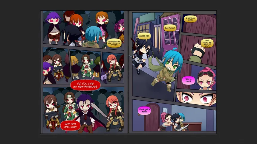 Скриншот 3 к игре Chibi Wars Kinetic Novel