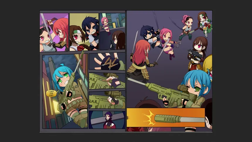 Скриншот 4 к игре Chibi Wars Kinetic Novel
