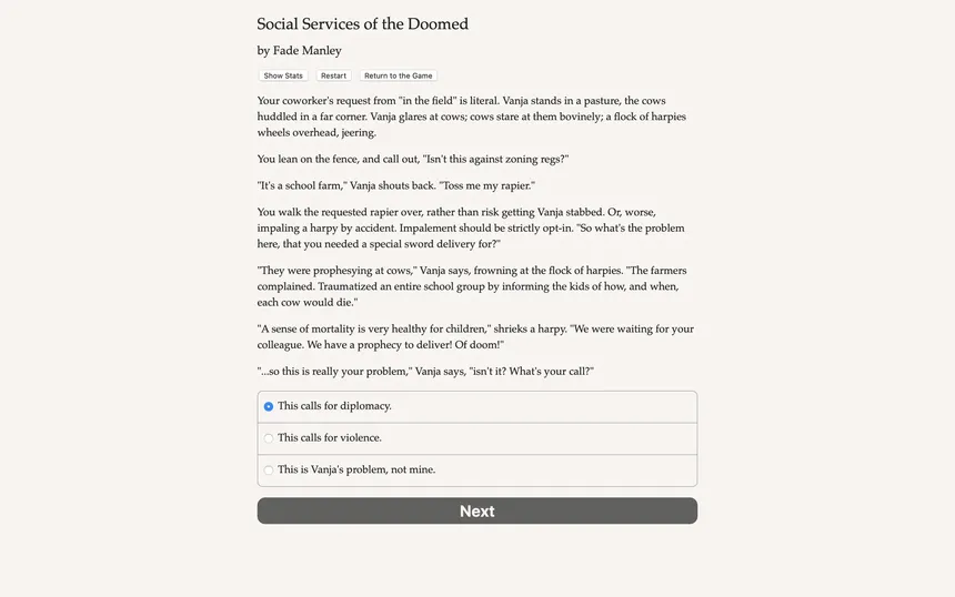Скриншот 1 к игре Social Services of the Doomed